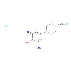 2,4-Pyrimidinediamine,6-(4-methyl-1-piperazinyl)-, 3-oxide, hydrochloride (1:2)