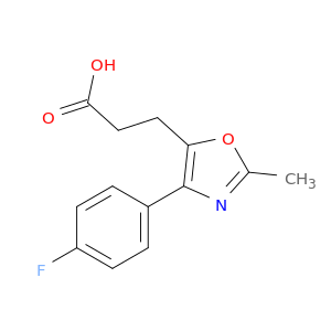 5-Oxazolepropanoic acid, 4-(4-fluorophenyl)-2-methyl-