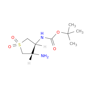 tert-Butyl (trans-4-amino-1,1-dioxidotetrahydrothiophen-3-yl)carbamate