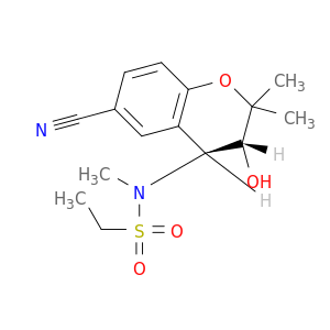 Rel-N-[(3R,4S)-6-氰基-3,4-二氢-3-羟基-2,2-二甲基-2H-1-苯并吡喃-4-基-甲基乙磺酰胺