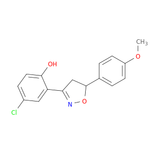 Phenol, 4-chloro-2-[4,5-dihydro-5-(4-methoxyphenyl)-3-isoxazolyl]-