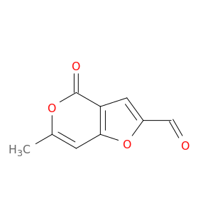 4H-Furo[3,2-c]pyran-2-carboxaldehyde, 6-methyl-4-oxo-