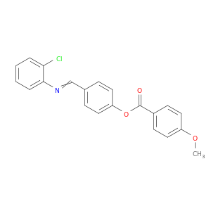 Benzoic acid, 4-methoxy-, 4-[[(2-chlorophenyl)imino]methyl]phenyl ester
