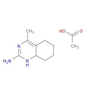 Quinazoline, 1,5,6,7,8,8a-hexahydro-2-amino-4-methyl-, monoacetate