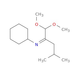 Cyclohexanamine, N-[1-(dimethoxymethyl)-3-methylbutylidene]-, (Z)-