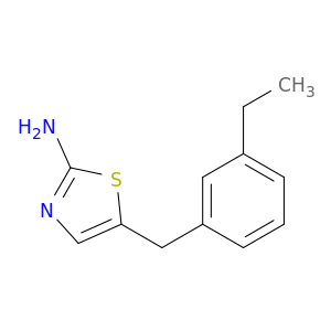 5-[(3-ethylphenyl)methyl]-1,3-thiazol-2-amine