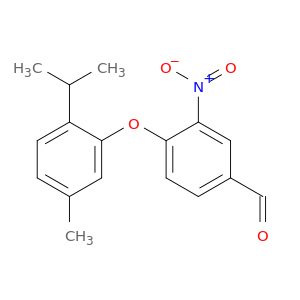 4-[5-Methyl-2-(propan-2-yl)phenoxy]-3-nitrobenzaldehyde