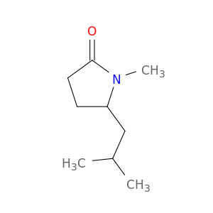 2-Pyrrolidinone, 1-methyl-5-(2-methylpropyl)-