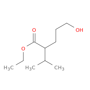 Pentanoic acid, 5-hydroxy-2-(1-methylethyl)-, ethyl ester