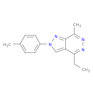 2H-Pyrazolo[3,4-d]pyridazine, 4-ethyl-7-methyl-2-(4-methylphenyl)-
