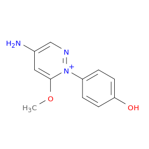Pyridazinium, 4-amino-1-(4-hydroxyphenyl)-6-methoxy-