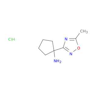 1-(5-Methyl-1,2,4-oxadiazol-3-yl)cyclopentan-1-amine Hydrochloride