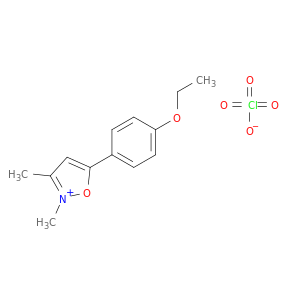 Isoxazolium, 5-(4-ethoxyphenyl)-2,3-dimethyl-, perchlorate