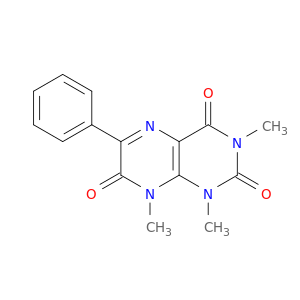 2,4,7(1H,3H,8H)-Pteridinetrione, 1,3,8-trimethyl-6-phenyl-