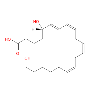 6,8,11,14-Eicosatetraenoicacid, 5,20-dihydroxy-, (5S,6E,8Z,11Z,14Z)-