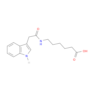 Hexanoic acid, 6-[(1H-indol-3-ylacetyl)amino]-