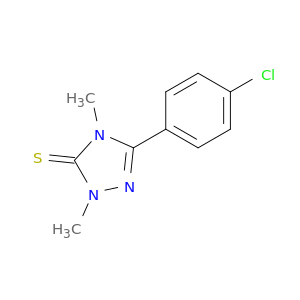 3H-1,2,4-Triazole-3-thione,5-(4-chlorophenyl)-2,4-dihydro-2,4-dimethyl-