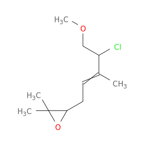 Oxirane, 3-(4-chloro-5-methoxy-3-methyl-2-pentenyl)-2,2-dimethyl-