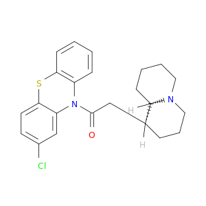 10H-Phenothiazine,2-chloro-10-[[(1S,9aR)-octahydro-2H-quinolizin-1-yl]acetyl]- (9CI)