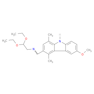 N-(2,2-diethoxyethyl)-1-(6-methoxy-1,4-dimethyl-9H-carbazol-3-yl)methanimine