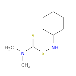 Cyclohexanamine, N-[[(dimethylamino)thioxomethyl]thio]-