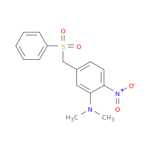 Benzenamine, N,N-dimethyl-2-nitro-5-[(phenylsulfonyl)methyl]-