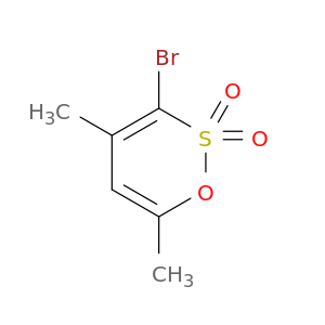 1,2-Oxathiin, 3-bromo-4,6-dimethyl-, 2,2-dioxide