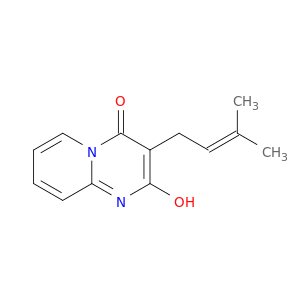 4H-Pyrido[1,2-a]pyrimidin-4-one,2-hydroxy-3-(3-methyl-2-buten-1-yl)-
