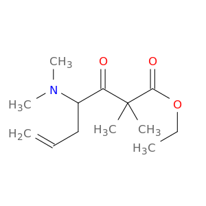 6-Heptenoic acid, 4-(dimethylamino)-2,2-dimethyl-3-oxo-, ethyl ester