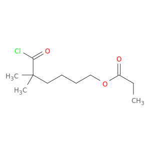 Hexanoyl chloride, 2,2-dimethyl-6-(1-oxopropoxy)-
