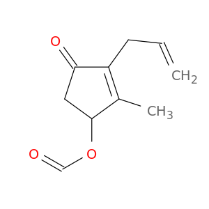 2-Cyclopenten-1-one, 4-(formyloxy)-3-methyl-2-(2-propenyl)-