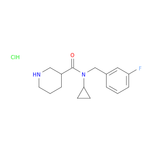 哌啶-3-羧酸环丙基-(3-氟-苄基)-酰胺盐酸盐