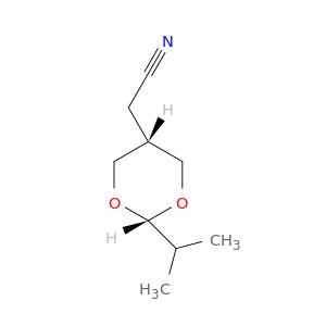 1,3-Dioxane-5-acetonitrile, 2-(1-methylethyl)-, cis-