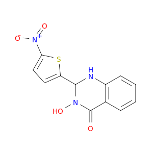 4(1H)-Quinazolinone, 2,3-dihydro-3-hydroxy-2-(5-nitro-2-thienyl)-