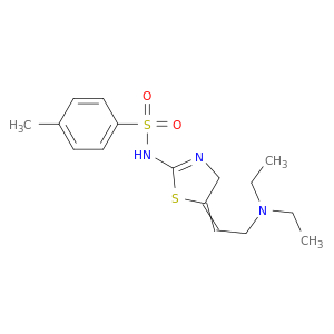 Benzenesulfonamide,N-[5-[2-(diethylamino)ethylidene]-4,5-dihydro-2-thiazolyl]-4-methyl-