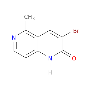 1,6-萘啶-2(1H)-一,3-溴-5-甲基-