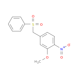 Benzene, 2-methoxy-1-nitro-4-[(phenylsulfonyl)methyl]-