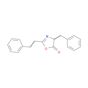 5(4H)-Oxazolone, 2-(2-phenylethenyl)-4-(phenylmethylene)-