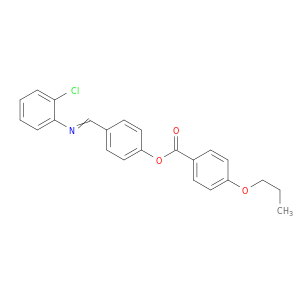 Benzoic acid, 4-propoxy-, 4-[[(2-chlorophenyl)imino]methyl]phenyl ester