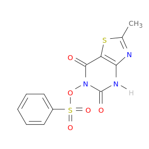 2-methyl-6-[(phenylsulfonyl)oxy][1,3]thiazolo[4,5-d]pyrimidine-5,7(4h,6h)-dione