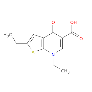 Thieno[2,3-b]pyridine-5-carboxylic acid, 2,7-diethyl-4,7-dihydro-4-oxo-