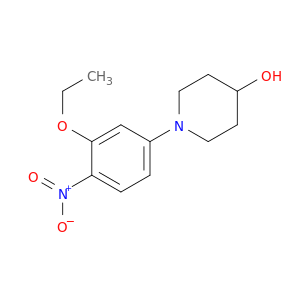 1-(3-乙氧基-4-硝基苯基)哌啶-4-醇