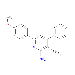 3-Pyridinecarbonitrile, 2-amino-6-(4-methoxyphenyl)-4-phenyl-