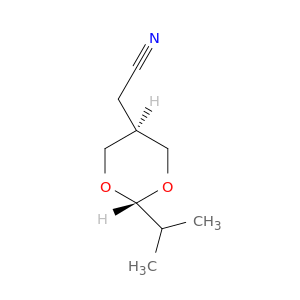 1,3-Dioxane-5-acetonitrile, 2-(1-methylethyl)-, trans-