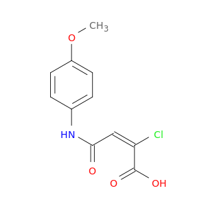 2-Butenoic acid, 2-chloro-4-[(4-methoxyphenyl)amino]-4-oxo-, (E)-