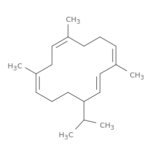 1,3,7,10-Cyclotetradecatetraene, 3,7,10-trimethyl-14-(1-methylethyl)-