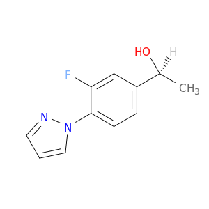 (1S)-1-[3-fluoro-4-(1H-pyrazol-1-yl)phenyl]ethan-1-ol