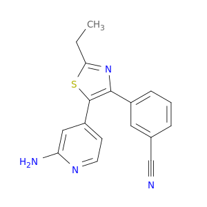 4-[4-(3-CYANOPHENYL)-2-ETHYL-1,3-THIAZOL-5-YL]-2-PYRIDYLAMINE