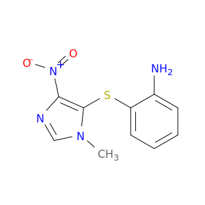 2-(3-methyl-5-nitro-imidazol-4-yl)sulfanylaniline