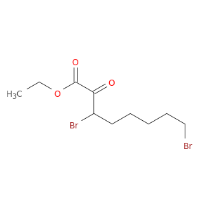 Octanoic acid, 3,8-dibromo-2-oxo-, ethyl ester